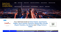 Desktop Screenshot of dubaieventmanagement.com